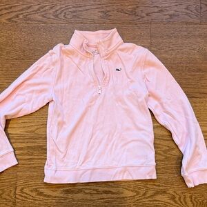 Girls Small Vineyard Vines Light Pink Pullover - tiny hole in picture